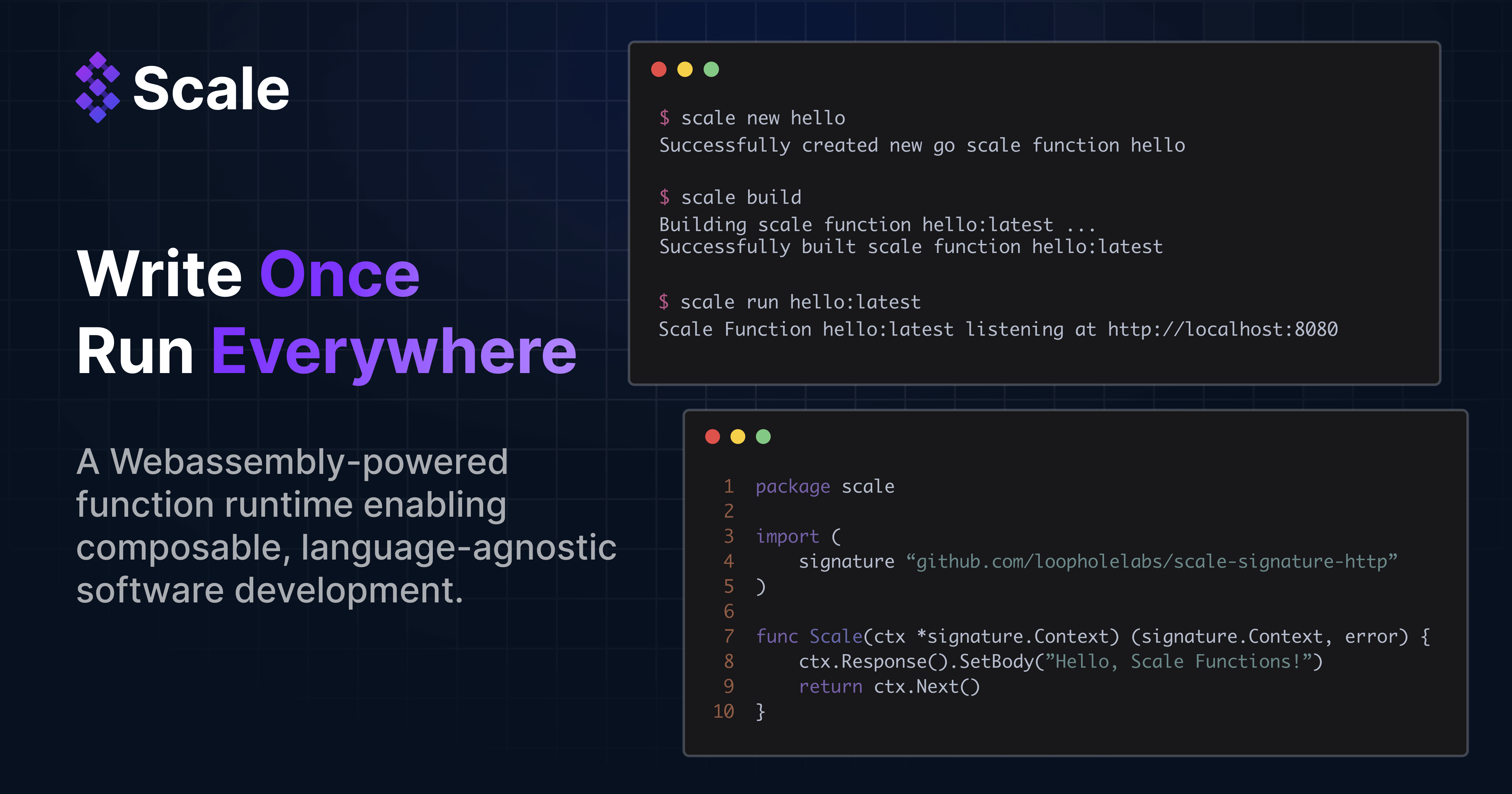 Scale | Write Once, Run Everywhere